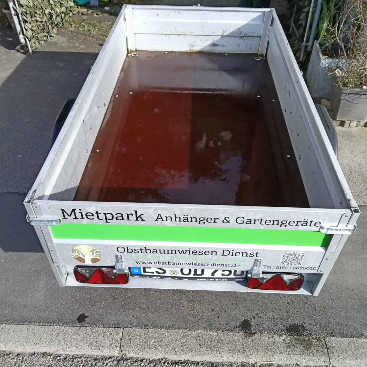 Anhänger 750 mit/ohne Gitteraufsatz zu vermieten – Vorschau 3