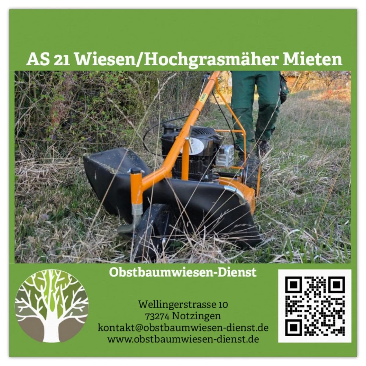 AS 21 Wiesen/Hochgrasmäher Mieten