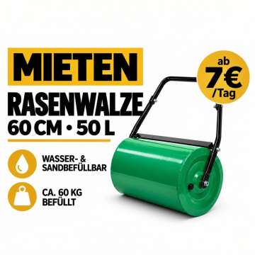 Rasenwalze 50 Liter 60cm ca. 60kg befüllt